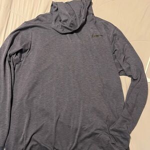 Men’s XL Nike shirt with hood in a dusty blue grey
